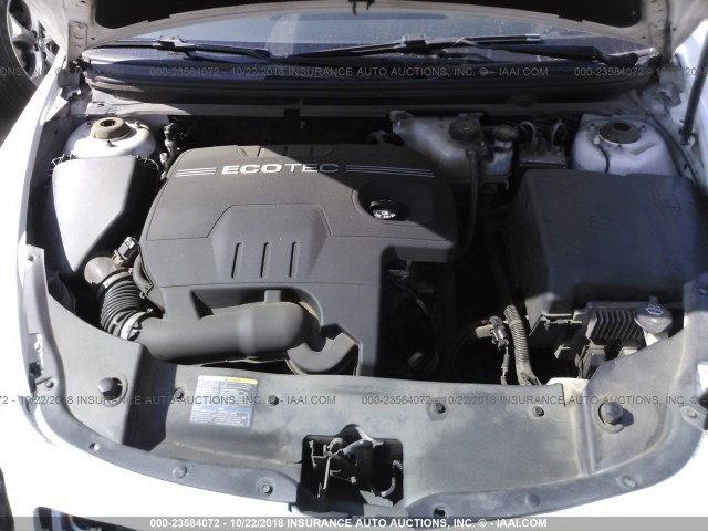 1G1ZH57B89F228464 - 2009 CHEVROLET MALIBU 1LT WHITE photo 10