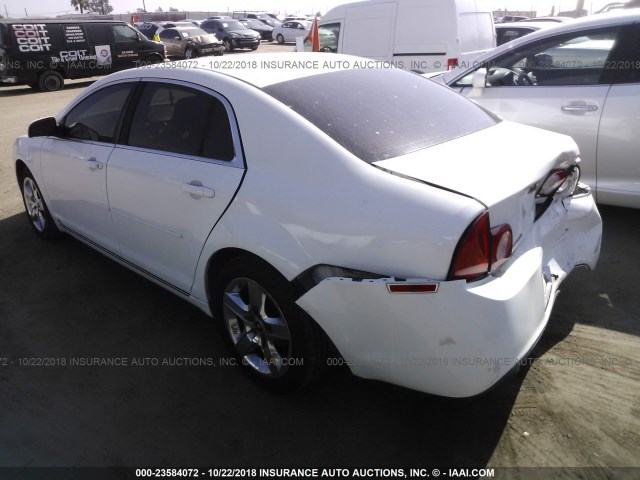 1G1ZH57B89F228464 - 2009 CHEVROLET MALIBU 1LT WHITE photo 3