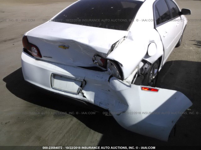 1G1ZH57B89F228464 - 2009 CHEVROLET MALIBU 1LT WHITE photo 6