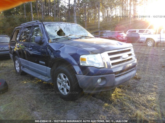 1FMFU15557LA89982 - 2007 FORD EXPEDITION XLT BLACK photo 1