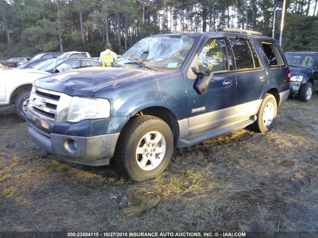 1FMFU15557LA89982 - 2007 FORD EXPEDITION XLT BLACK photo 2