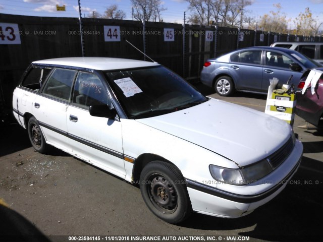 4S3BJ6338P7952227 - 1993 SUBARU LEGACY L WHITE photo 1