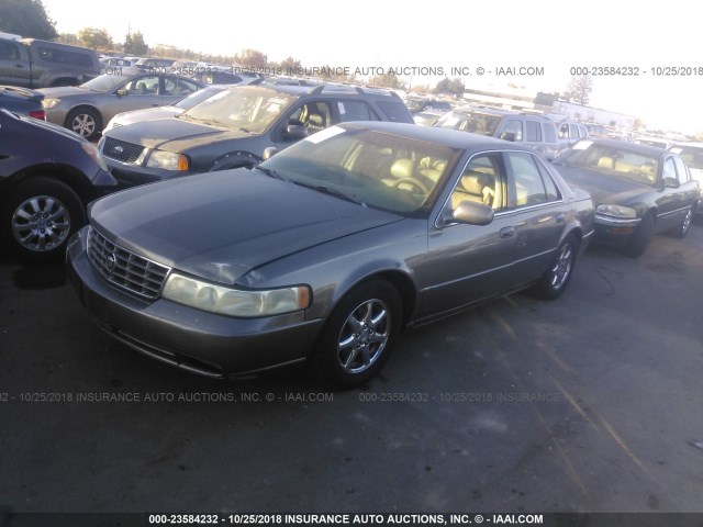 1G6KY5491XU937887 - 1999 CADILLAC SEVILLE STS GRAY photo 2