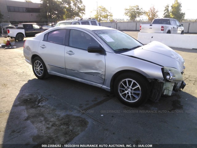 4A3AB36F94E091707 - 2004 MITSUBISHI GALANT ES MEDIUM/LS MEDIUM SILVER photo 1