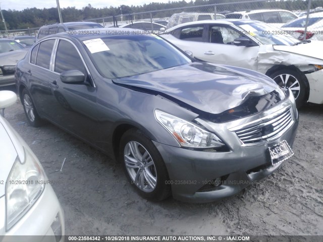 JN1CV6AR0DM751602 - 2013 INFINITI G37 GRAY photo 1