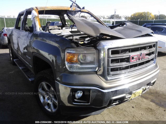 3GTU2VEC4EG235189 - 2014 GMC SIERRA K1500 SLT GRAY photo 1