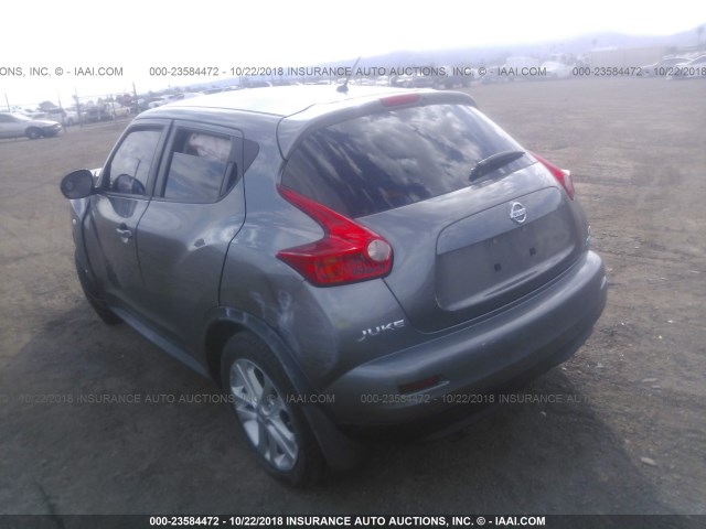 JN8AF5MV9DT212331 - 2013 NISSAN JUKE S/SV/SL GRAY photo 3