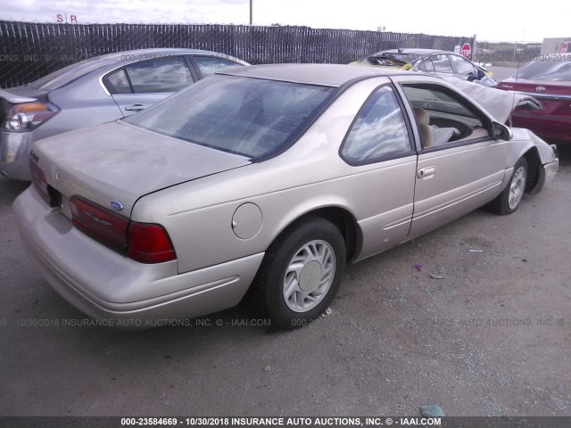 1FALP6243VH134429 - 1997 FORD THUNDERBIRD LX TAN photo 4