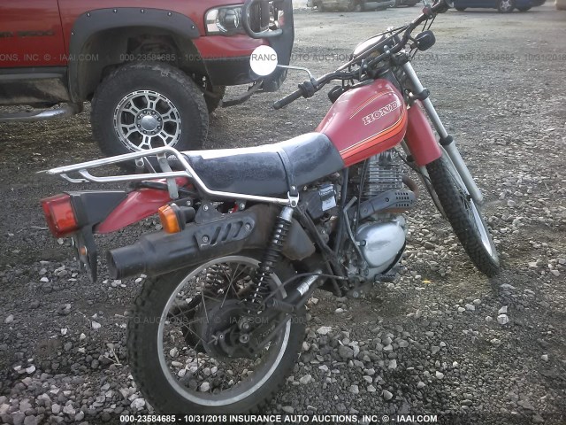 PD015104083 - 1982 HONDA XLS  RED photo 4