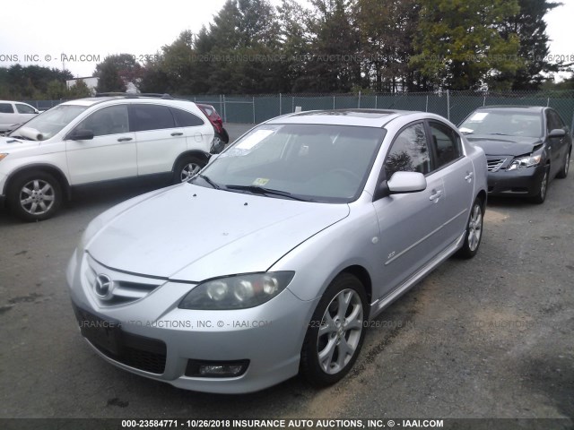 JM1BK323281868163 - 2008 MAZDA 3 S SILVER photo 2