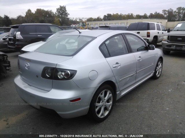 JM1BK323281868163 - 2008 MAZDA 3 S SILVER photo 4