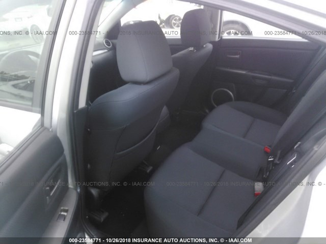 JM1BK323281868163 - 2008 MAZDA 3 S SILVER photo 8