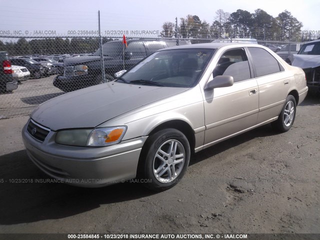 4T1BF22K41U131360 - 2001 TOYOTA CAMRY LE/XLE TAN photo 2