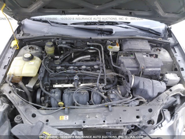 1FAFP34N46W104256 - 2006 FORD FOCUS ZX4 GRAY photo 10