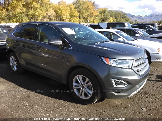 2FMPK3J90GBC37647 - 2016 FORD EDGE SEL GRAY photo 1