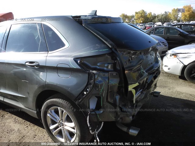 2FMPK3J90GBC37647 - 2016 FORD EDGE SEL GRAY photo 6