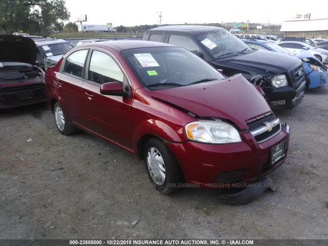 KL1TD5DEXAB083034 - 2010 CHEVROLET AVEO LS/LT Қызыл фото 1