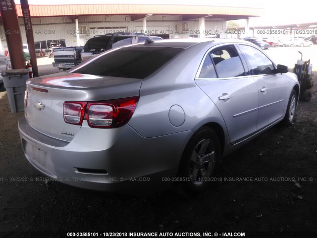 1G11B5SA6DF342789 - 2013 CHEVROLET MALIBU LS 银色 照片 4