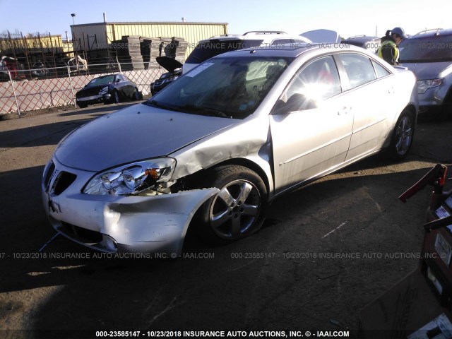 1G2ZH58N974165792 - 2007 PONTIAC G6 GT SILVER photo 2