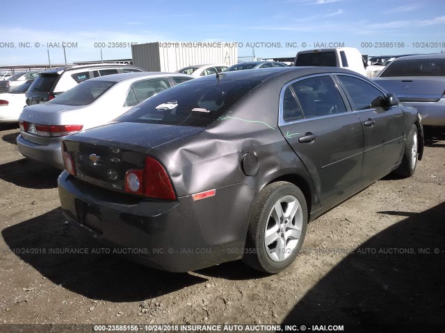 1G1ZA5EU2BF342748 - 2011 CHEVROLET MALIBU LS 灰色 照片 4