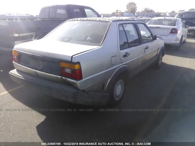 WVWRB11GXKW267214 - 1989 VOLKSWAGEN JETTA GL GOLD photo 4