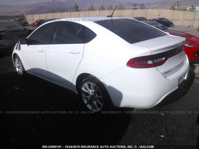 1C3CDFBA0DD188208 - 2013 DODGE DART SXT WHITE photo 3