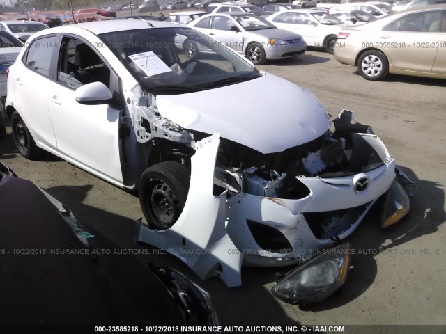 JM1DE1KZ9C0133591 - 2012 MAZDA MAZDA2 WHITE photo 1