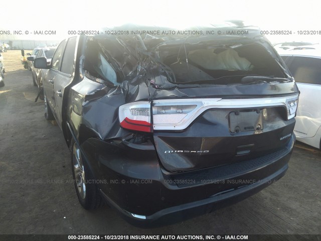 1C4RDHDG9FC750487 - 2015 DODGE DURANGO LIMITED GRAY photo 6