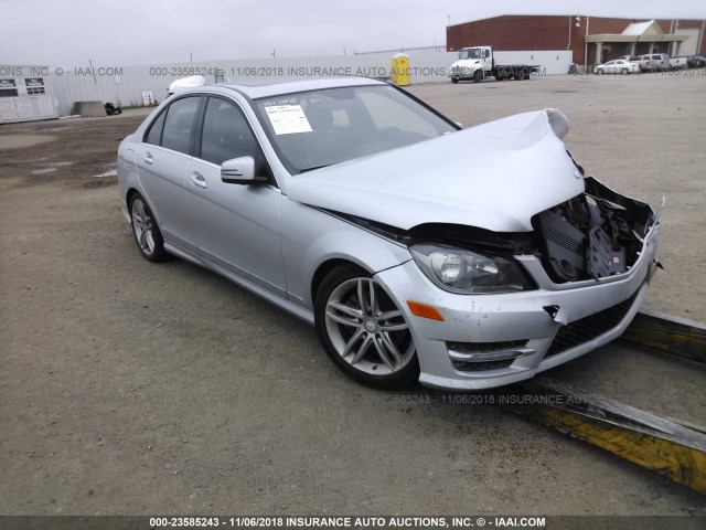 WDDGF4HB7DR248599 - 2013 MERCEDES-BENZ C 250 SILVER photo 1