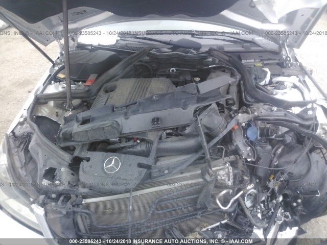 WDDGF4HB7DR248599 - 2013 MERCEDES-BENZ C 250 SILVER photo 10