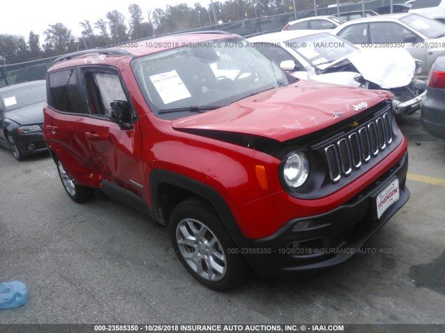 ZACCJBBB9HPF36956 - 2017 JEEP RENEGADE LATITUDE RED photo 1