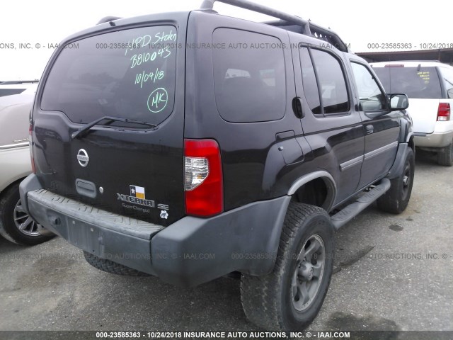 5N1MD28Y04C640740 - 2004 NISSAN XTERRA SE/SC BLACK photo 4