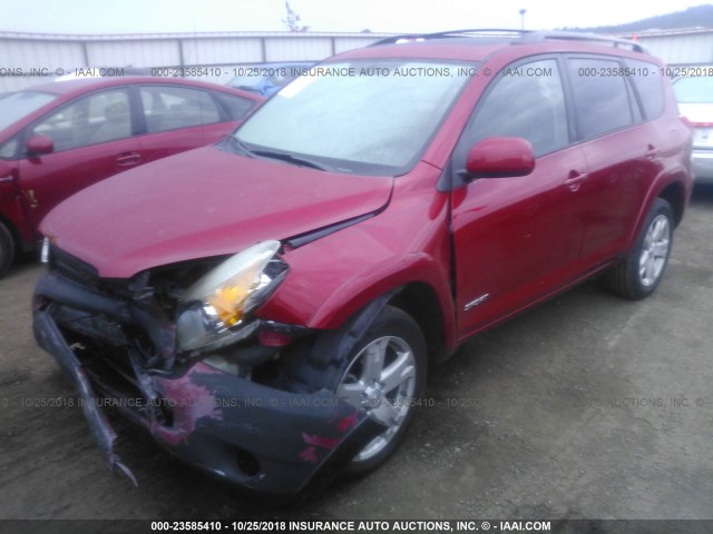 JTMBD32V466011189 - 2006 TOYOTA RAV4 SPORT RED photo 2