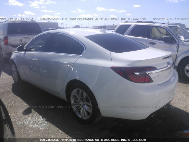 2G4GK5EX6G9153747 - 2016 BUICK REGAL WHITE photo 3