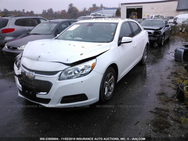 1G11C5SL4FF209403 - 2015 CHEVROLET MALIBU 1LT WHITE photo 2