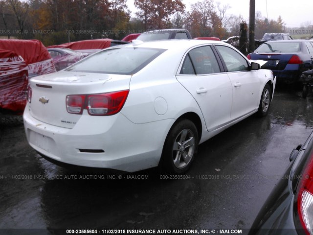 1G11C5SL4FF209403 - 2015 CHEVROLET MALIBU 1LT WHITE photo 4