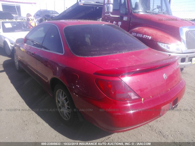 19UYA2258XL004277 - 1999 ACURA 3.0CL RED photo 3