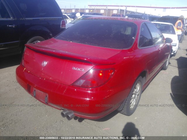 19UYA2258XL004277 - 1999 ACURA 3.0CL RED photo 4