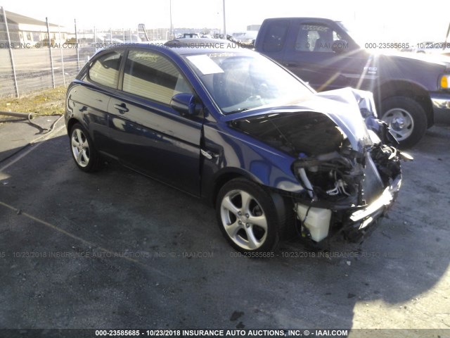 KMHCN36C38U079780 - 2008 HYUNDAI ACCENT SE BLUE photo 1