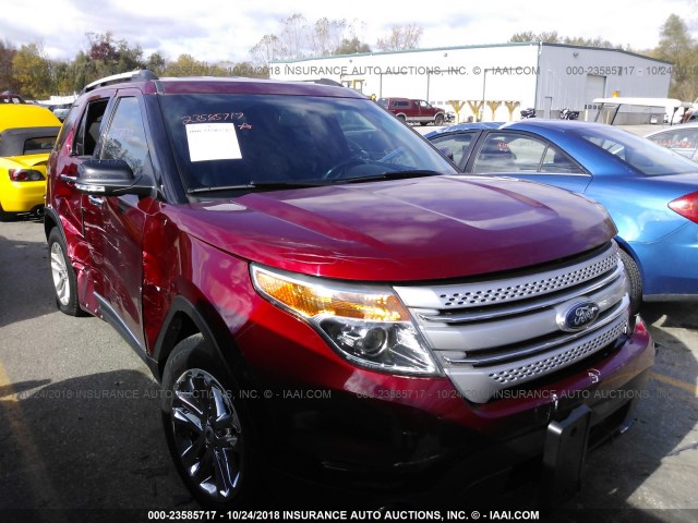 1FM5K8D84FGA58526 - 2015 FORD EXPLORER XLT RED photo 1