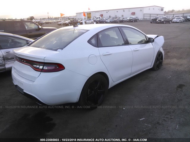 1C3CDFBBXFD124916 - 2015 DODGE DART SXT WHITE photo 4