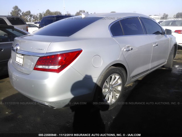1G4GB5G38FF258659 - 2015 BUICK LACROSSE SILVER photo 4