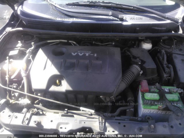 2T1KU40EX9C026432 - 2009 TOYOTA COROLLA MATRIX  GRAY photo 10