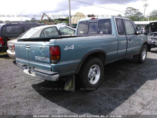 4F4DR17X3RTM62068 - 1994 MAZDA B4000 CAB PLUS TEAL photo 4