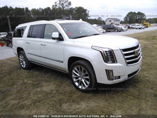 1GYS3JKJ8JR334568 - 2018 CADILLAC ESCALADE ESV PREMIUM LUXURY WHITE photo 1