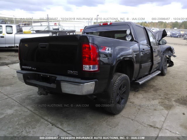 3GTP2VE70CG242430 - 2012 GMC SIERRA K1500 SLE BLACK photo 4