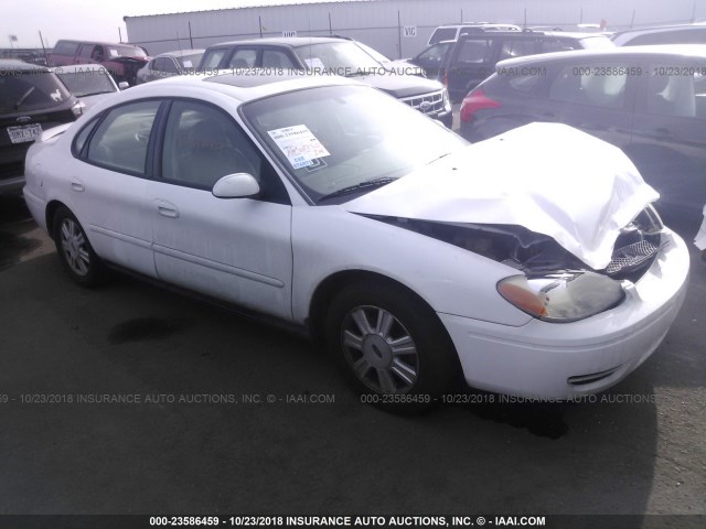 1FAFP56U97A156237 - 2007 FORD TAURUS SEL WHITE photo 1