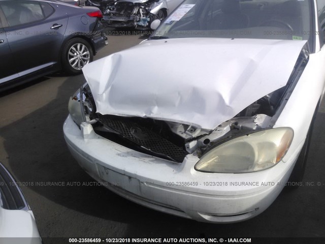 1FAFP56U97A156237 - 2007 FORD TAURUS SEL WHITE photo 6