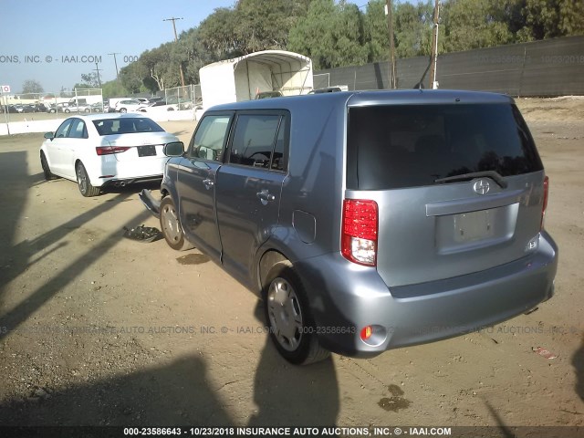 JTLZE4FE9CJ021256 - 2012 TOYOTA SCION XB Mavi foto 3