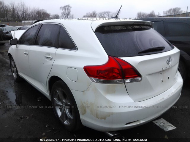 4T3BK11A59U023654 - 2009 TOYOTA VENZA WHITE photo 3